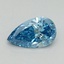 1.00 Ct. Fancy Vivid Blue Pear Lab Grown Diamond