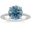 18K White Gold Adeline Diamond Ring, smalltop view