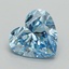 3.02 Ct. Fancy Vivid Blue Heart Lab Grown Diamond