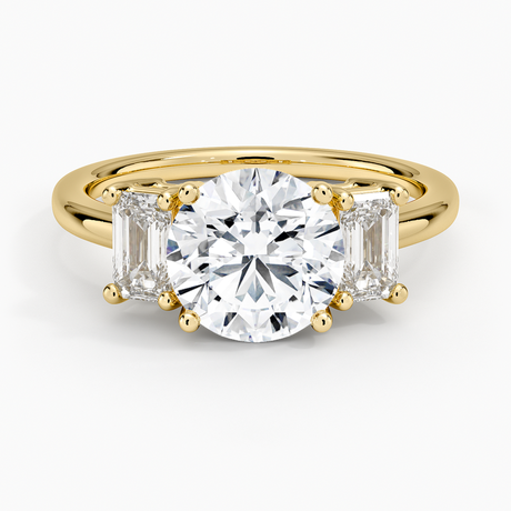 18K Yellow Gold Luxe Rhiannon Three Stone Diamond Ring (3/4 ct. tw.)
