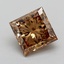 4.12 Ct. Fancy  Brown Princess Lab Grown Diamond
