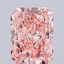 9.07 Ct. Fancy Vivid  Pink Radiant Lab Grown Diamond