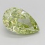 1.09 Ct. Fancy Vivid Green Pear Lab Grown Diamond
