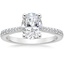 18K White Gold Geneva Diamond Ring, smalltop view