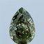 2.07 Ct. Fancy Vivid Green Pear Lab Grown Diamond