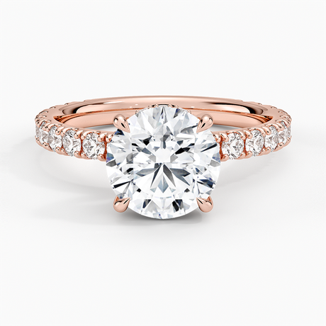 14K Rose Gold Grand Perfect Fit Three-Quarter Diamond Ring