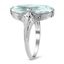 The Rosamond Ring, smalltop view on a hand