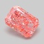 1.04 Ct. Fancy Vivid Pink Radiant Lab Grown Diamond