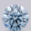 0.93 Ct. Fancy Vivid  Blue Round Lab Grown Diamond
