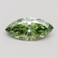 0.62 Ct. Fancy Vivid Green Marquise Lab Grown Diamond