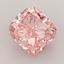 3.31 Ct. Fancy Vivid Pink Cushion Lab Grown Diamond