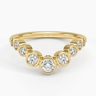 Uma Bezel Diamond Contour Ring