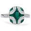 Art Deco Emerald Vintage Ring