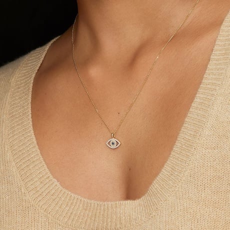 Evil Eye Sapphire and Diamond Pendant - Brilliant Earth