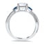 Entwined Channel Diamond Ring, smallside view