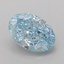 1.09 Ct. Fancy Vivid Blue Oval Lab Grown Diamond