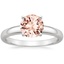 18K White Gold Comfort Fit 3mm Ring, smalltop view
