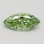 0.80 Ct. Fancy Vivid Green Marquise Lab Grown Diamond