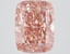 3.51 Ct. Fancy Intense Brownish Pink Cushion Lab Grown Diamond