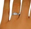 The Montrose Ring, smalltop view on a hand