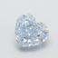 1.01 Ct. Fancy Blue Heart Lab Grown Diamond