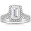 PT Moissanite Odessa Diamond Ring (1/5 ct. tw.) with Sonora Diamond Ring (1/8 ct. tw.), smalltop view