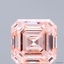 3.13 Ct. Fancy Intense Pink Asscher Lab Grown Diamond