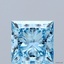 2.64 Ct. Fancy Vivid  Blue Princess Lab Grown Diamond