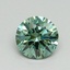 0.7 Ct. Fancy Vivid Pacific Green Round Lab Grown Diamond