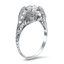 The Jayme Ring, smalltop view on a hand