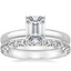 18K White Gold 2.5mm Comfort Fit Ring with Luxe Sienna Diamond Ring (5/8 ct. tw.)