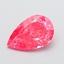1.29 Ct. Fancy Vivid  Pink Pear Lab Grown Diamond