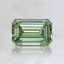 0.71 Ct. Fancy Intense Pacific Green Emerald Lab Grown Diamond