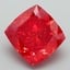 7.58 Ct. Fancy Vivid Red Cushion Lab Grown Diamond