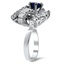 The Arabesque Ring, smalltop view on a hand