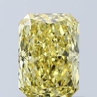 1.00 Ct. Fancy Vivid Yellow Radiant Lab Grown Diamond