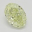 1.02 Ct. Fancy Light Yellow Oval Diamond