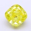 1.60 Ct. Fancy Vivid  Yellow Cushion Lab Grown Diamond