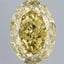 3.05 Ct. Fancy Intense Yellow Oval Lab Grown Diamond