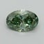 2.02 Ct. Fancy Vivid Pacific Green Oval Lab Grown Diamond