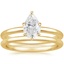 18KY Moissanite Esme Bridal Set, smalltop view