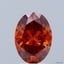 1.59 Ct. Fancy Vivid Orange Oval Lab Grown Diamond