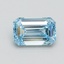 1.04 Ct. Fancy Intense Blue Emerald Lab Grown Diamond