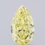 1.48 Ct. Fancy Intense  Yellow Pear Lab Grown Diamond