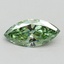 1.00 Ct. Fancy Vivid Green Marquise Lab Grown Diamond