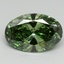 5.09 Ct. Fancy Vivid Pacific Green Oval Lab Grown Diamond