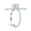 Airplane Inspired Sapphire and Lab Diamond Ring, smallview