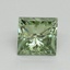 0.92 Ct. Fancy Vivid Pacific Green Princess Lab Grown Diamond