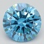 2.16 Ct. Fancy Deep Blue Round Lab Grown Diamond