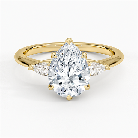 Petite Fleur Three Stone Diamond Ring